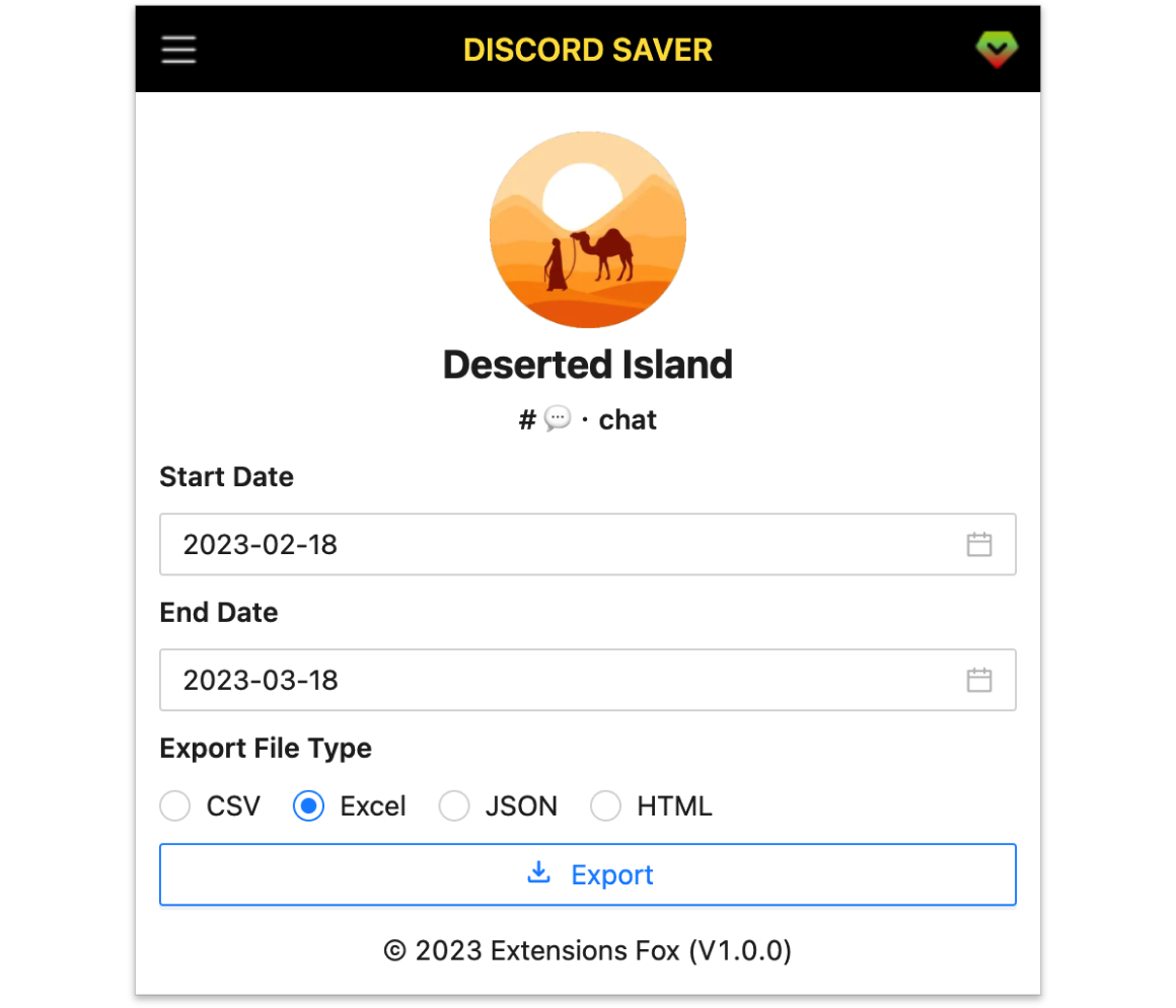Discord Saver Screenshot